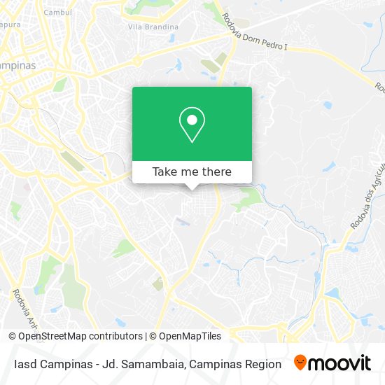 Iasd Campinas - Jd. Samambaia map