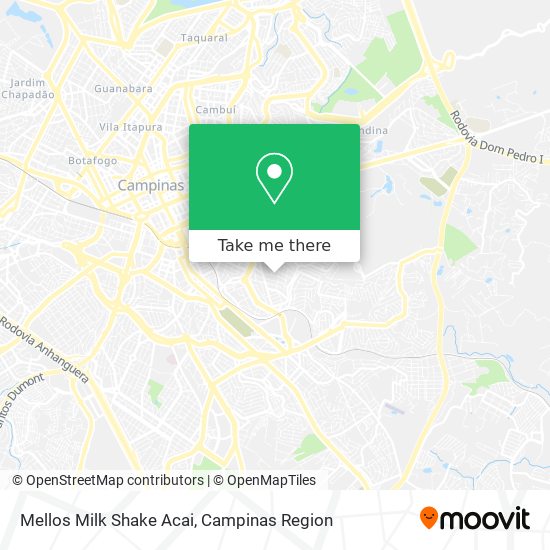 Mellos Milk Shake Acai map