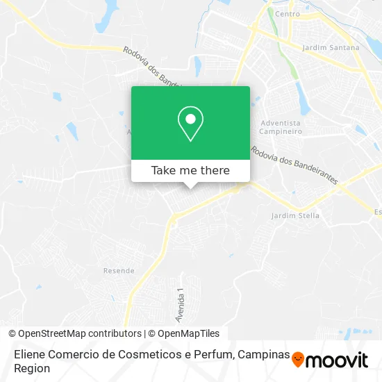 Eliene Comercio de Cosmeticos e Perfum map