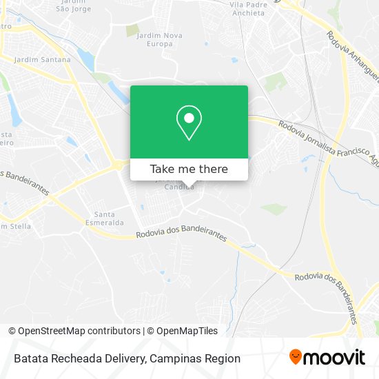 Batata Recheada Delivery map