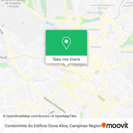 Mapa Condominio do Edificio Dona Alice