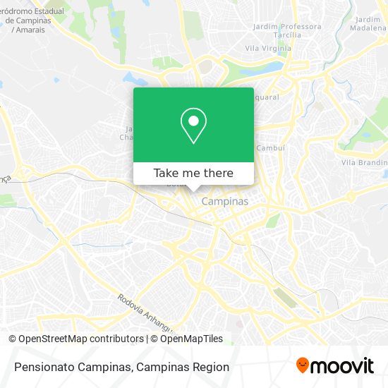 Pensionato Campinas map