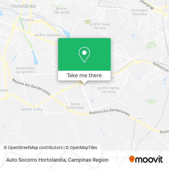 Auto Socorro Hortolandia map