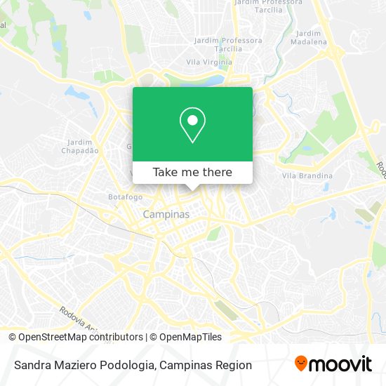 Sandra Maziero Podologia map