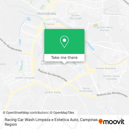 Racing Car Wash Limpeza e Estetica Auto map