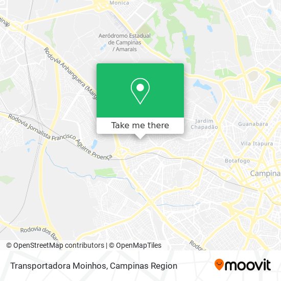 Transportadora Moinhos map