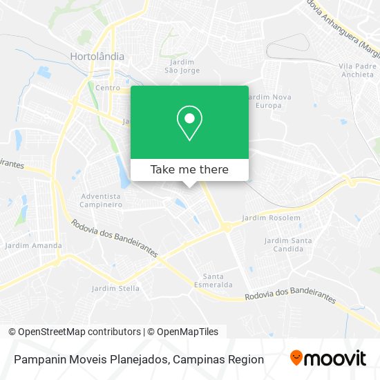 Pampanin Moveis Planejados map