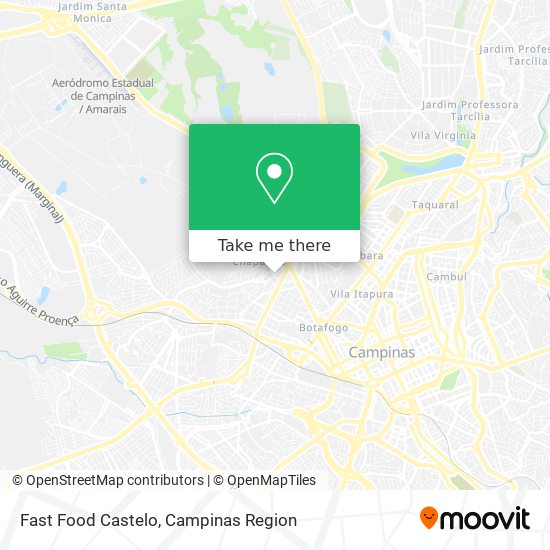 Mapa Fast Food Castelo