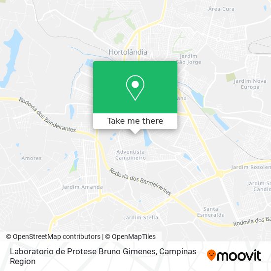 Laboratorio de Protese Bruno Gimenes map