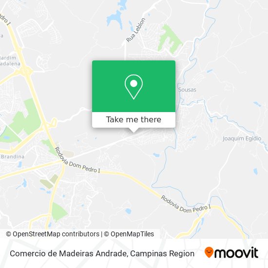 Mapa Comercio de Madeiras Andrade