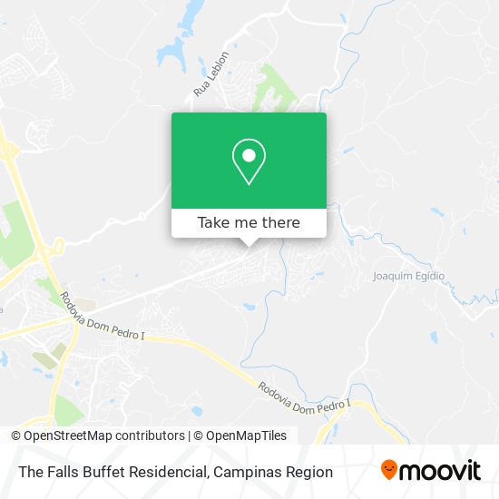 The Falls Buffet Residencial map