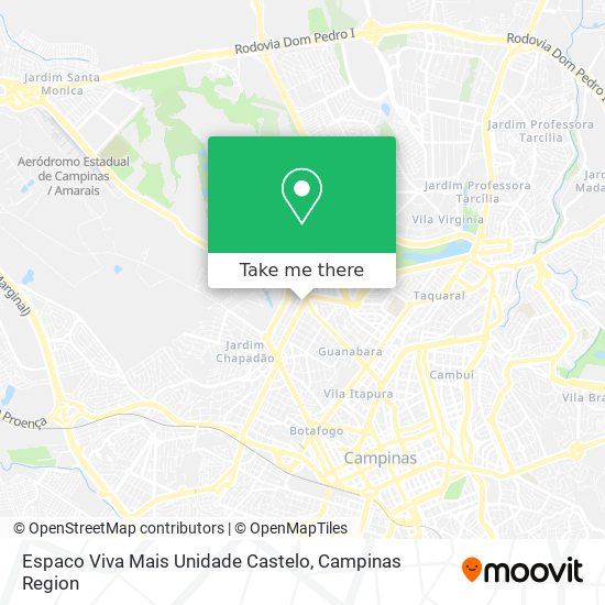 Espaco Viva Mais Unidade Castelo map