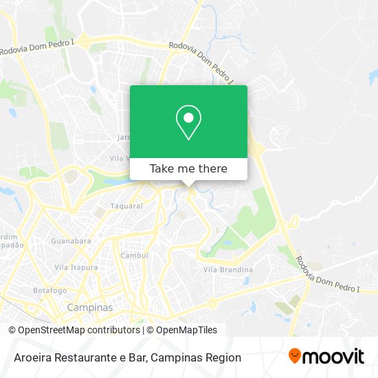 Mapa Aroeira Restaurante e Bar