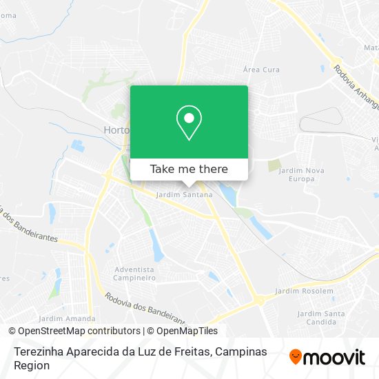 Terezinha Aparecida da Luz de Freitas map