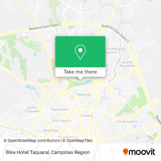 Bike Hotel Taquaral map