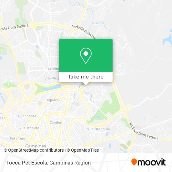 Tocca Pet Escola map