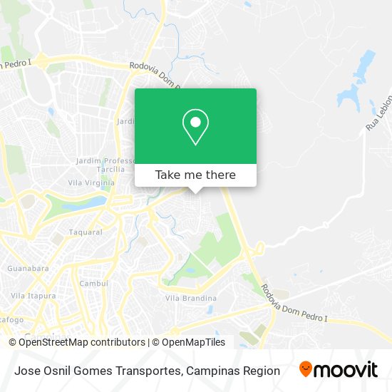 Jose Osnil Gomes Transportes map