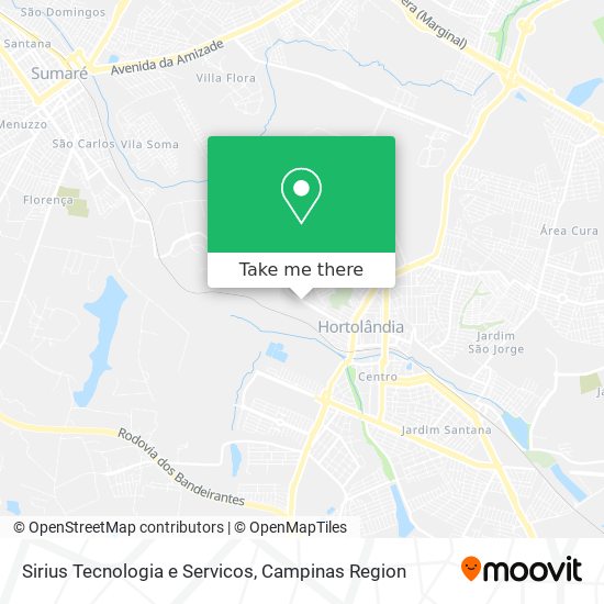 Mapa Sirius Tecnologia e Servicos