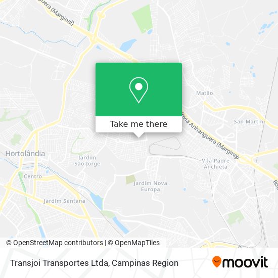 Mapa Transjoi Transportes Ltda