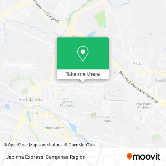 Japinha Express map