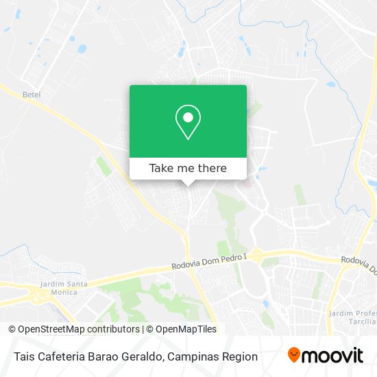 Tais Cafeteria Barao Geraldo map