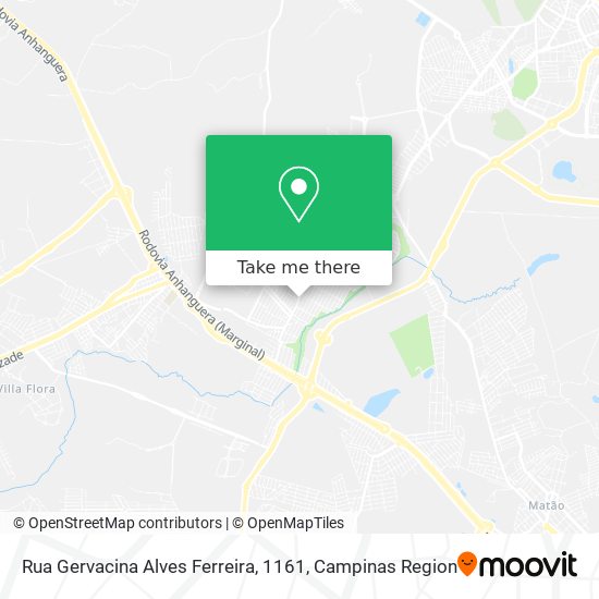 Mapa Rua Gervacina Alves Ferreira, 1161