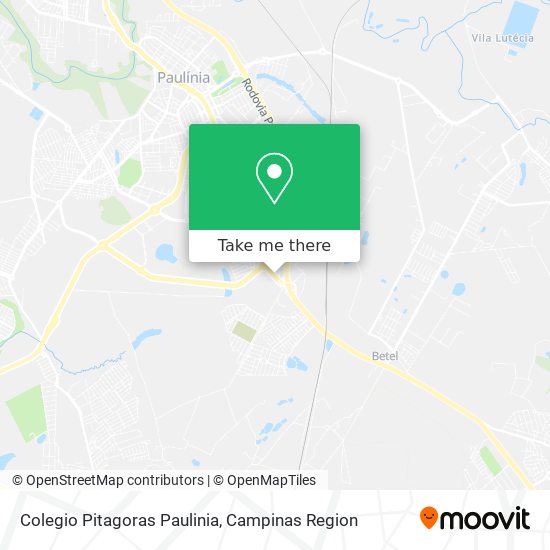 Colegio Pitagoras Paulinia map