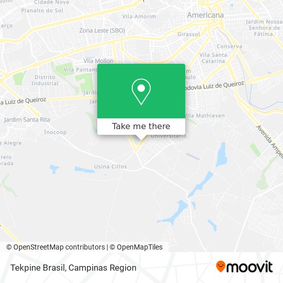 Tekpine Brasil map