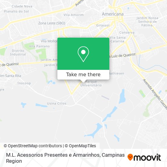 M.L. Acessorios Presentes e Armarinhos map