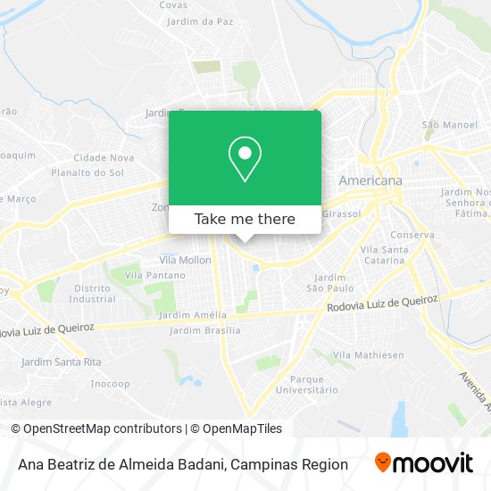 Ana Beatriz de Almeida Badani map