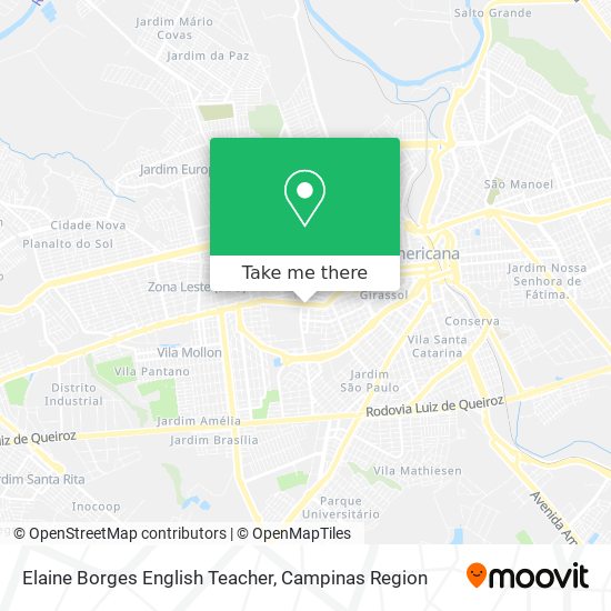 Mapa Elaine Borges English Teacher