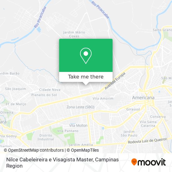 Nilce Cabeleireira e Visagista Master map