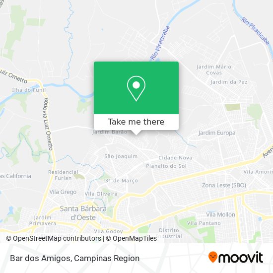 Bar dos Amigos map