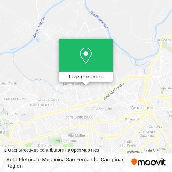 Auto Eletrica e Mecanica Sao Fernando map