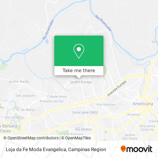 Loja da Fe Moda Evangelica map