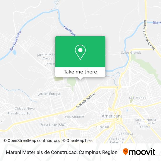 Marani Materiais de Construcao map