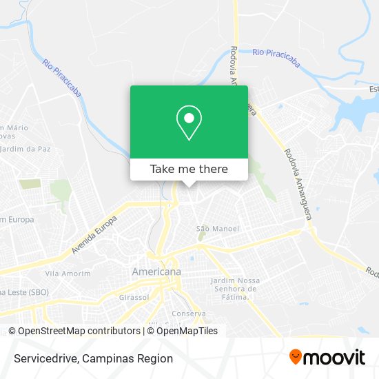 Servicedrive map