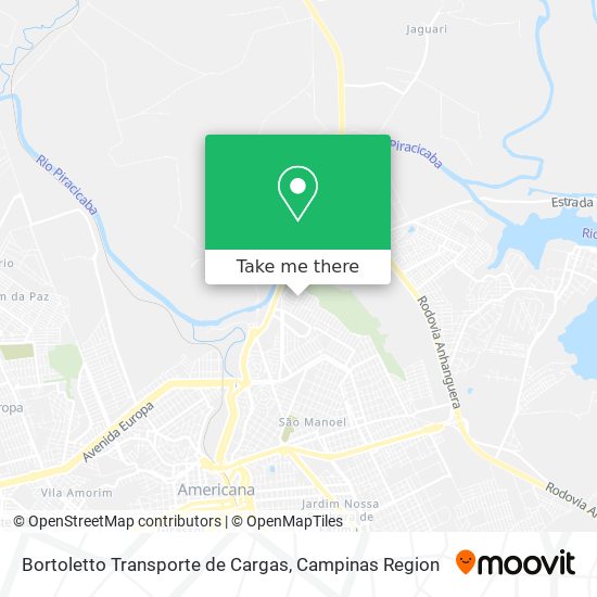 Bortoletto Transporte de Cargas map