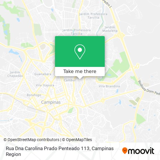 Rua Dna Carolina Prado Penteado 113 map