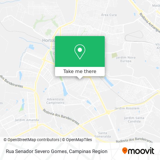 Mapa Rua Senador Severo Gomes