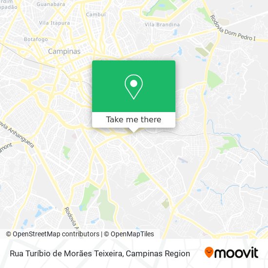 Rua Turíbio de Morães Teixeira map