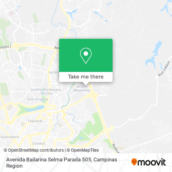 Mapa Avenida Bailarina Selma Parada 505