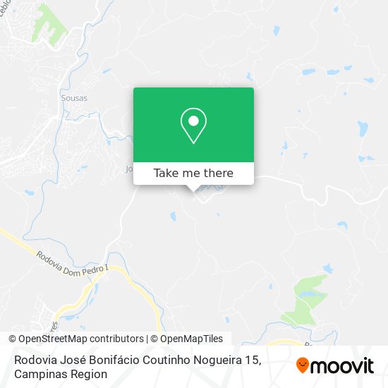 Rodovia José Bonifácio Coutinho Nogueira 15 map