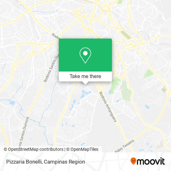 Mapa Pizzaria Bonelli