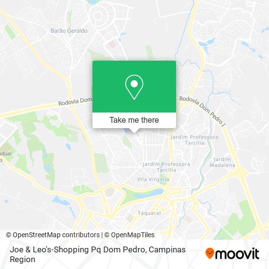 Joe & Leo's-Shopping Pq Dom Pedro map