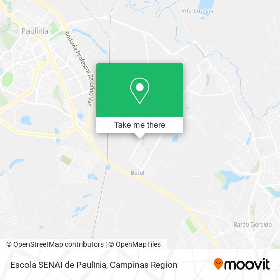 Escola SENAI de Paulínia map