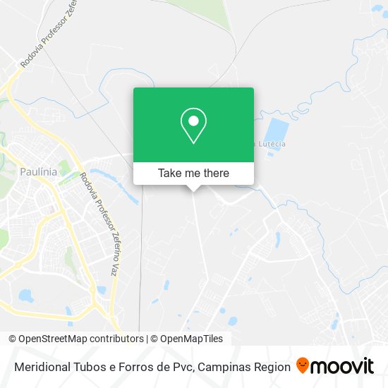 Mapa Meridional Tubos e Forros de Pvc