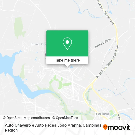 Auto Chaveiro e Auto Pecas Joao Aranha map