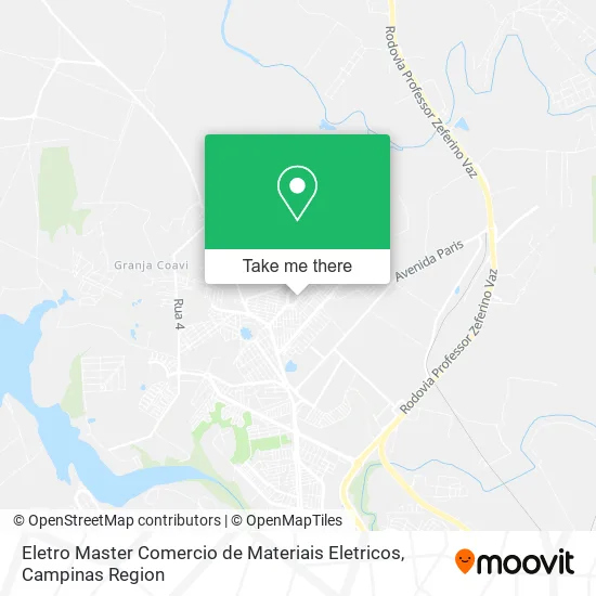 Eletro Master Comercio de Materiais Eletricos map