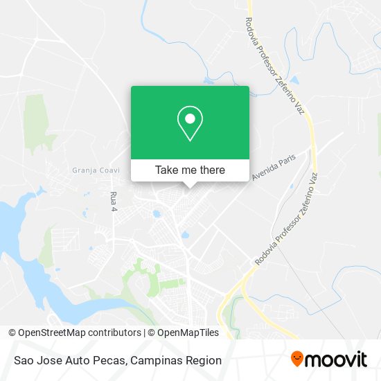 Mapa Sao Jose Auto Pecas